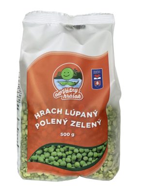 Hrach zelený lúpaný polený