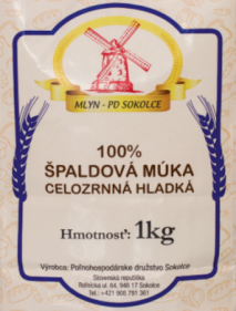 Špaldová múka celozrnná hladká