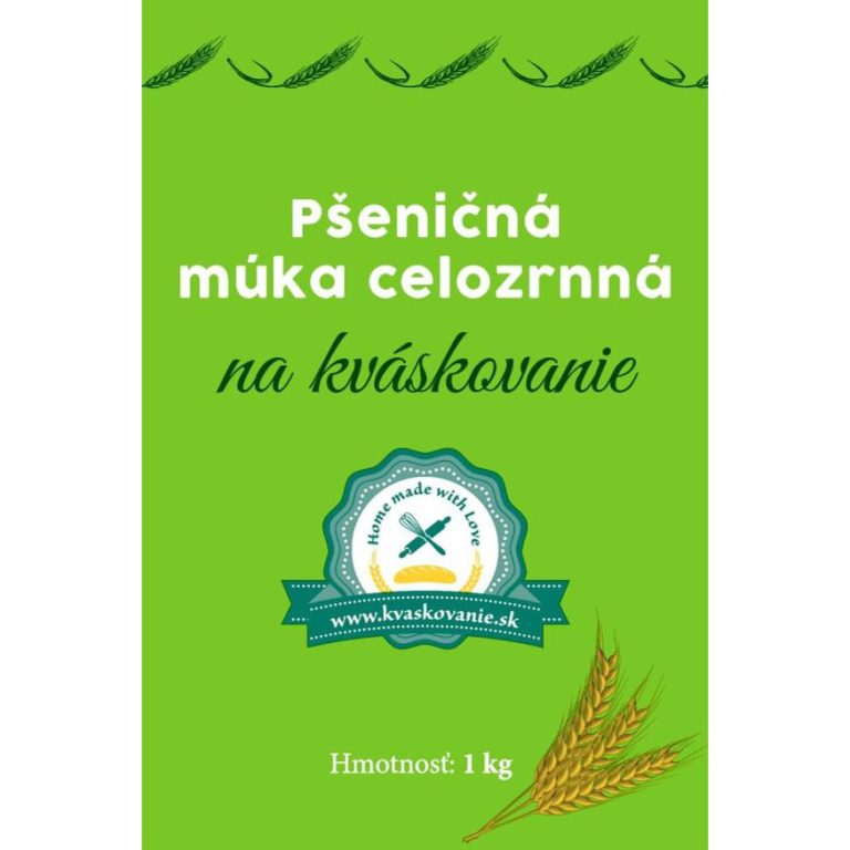 Pšeničná múka celozrnná na kváskovanie